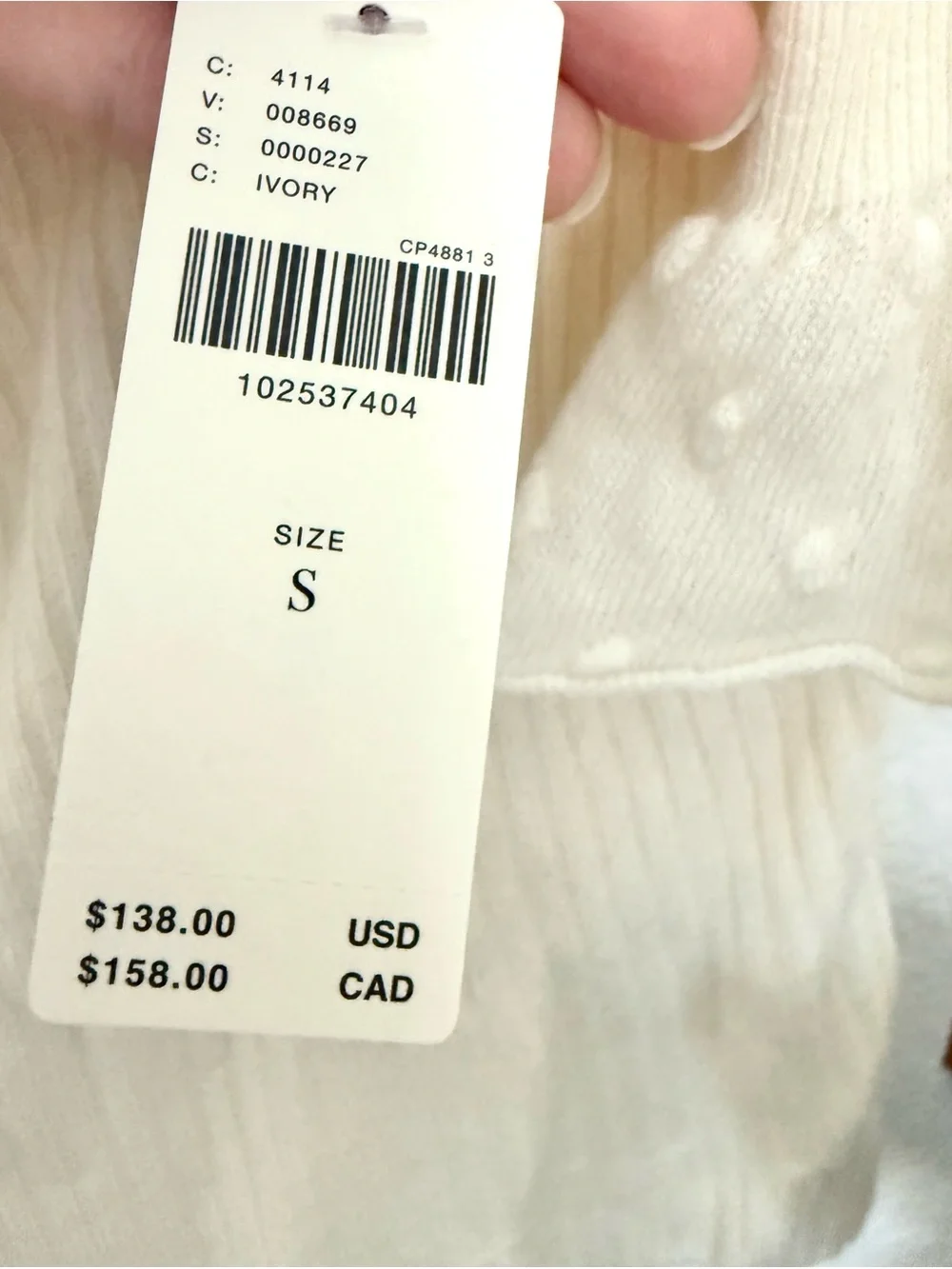 Anthropologie Ruffle Sleeve Top Wool Cashmere Knit Blouse Peasant Prairie Sz S